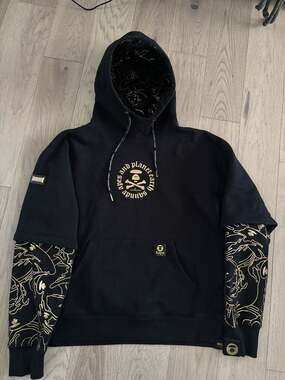 Apes and Planet Earth Layered Hoodie